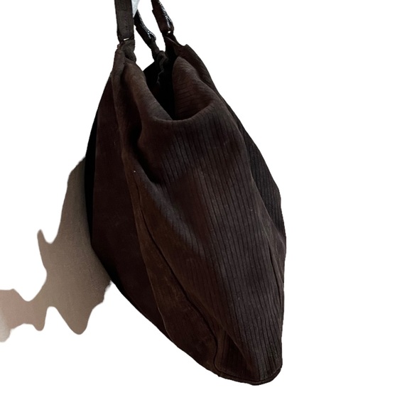 Sigrid Olsen Ribbed Leather Hobo Shoulder Purse - Picture 5 of 10